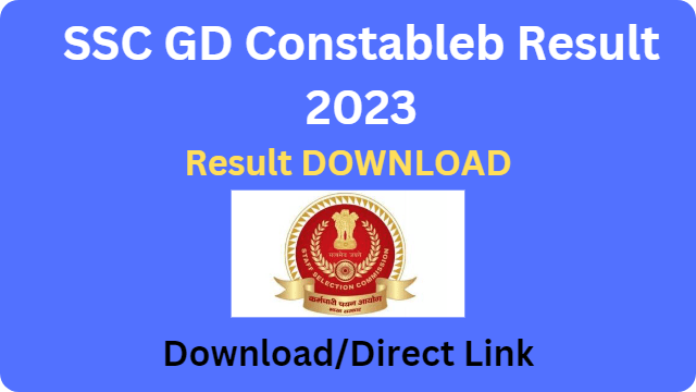 Ssc Gd Constable Result Out Check Here Now Ssc Nic In