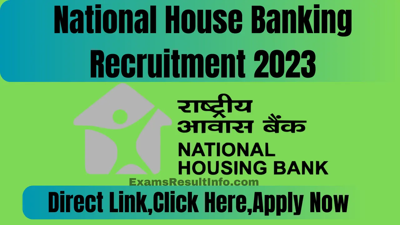 NHB Recruitment 2023,Assistant Manager And Various Posts,43 Posts