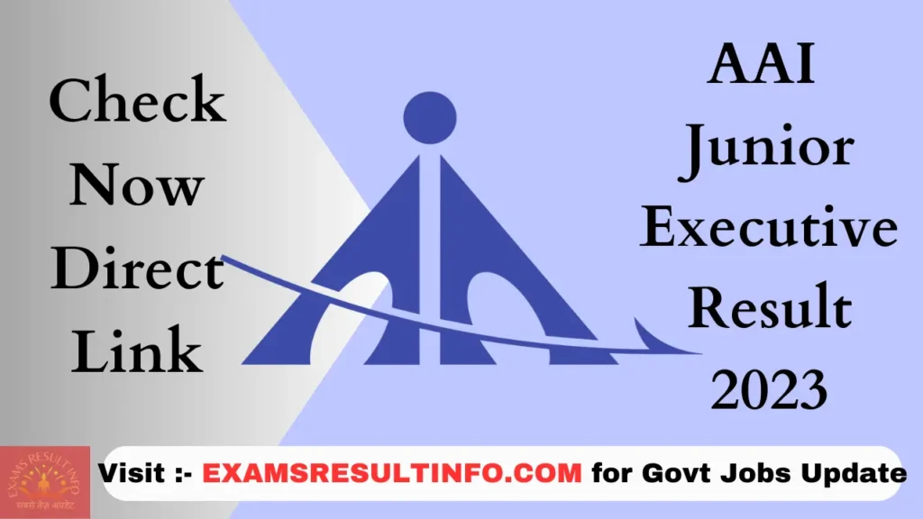 AAI JE Result 2023