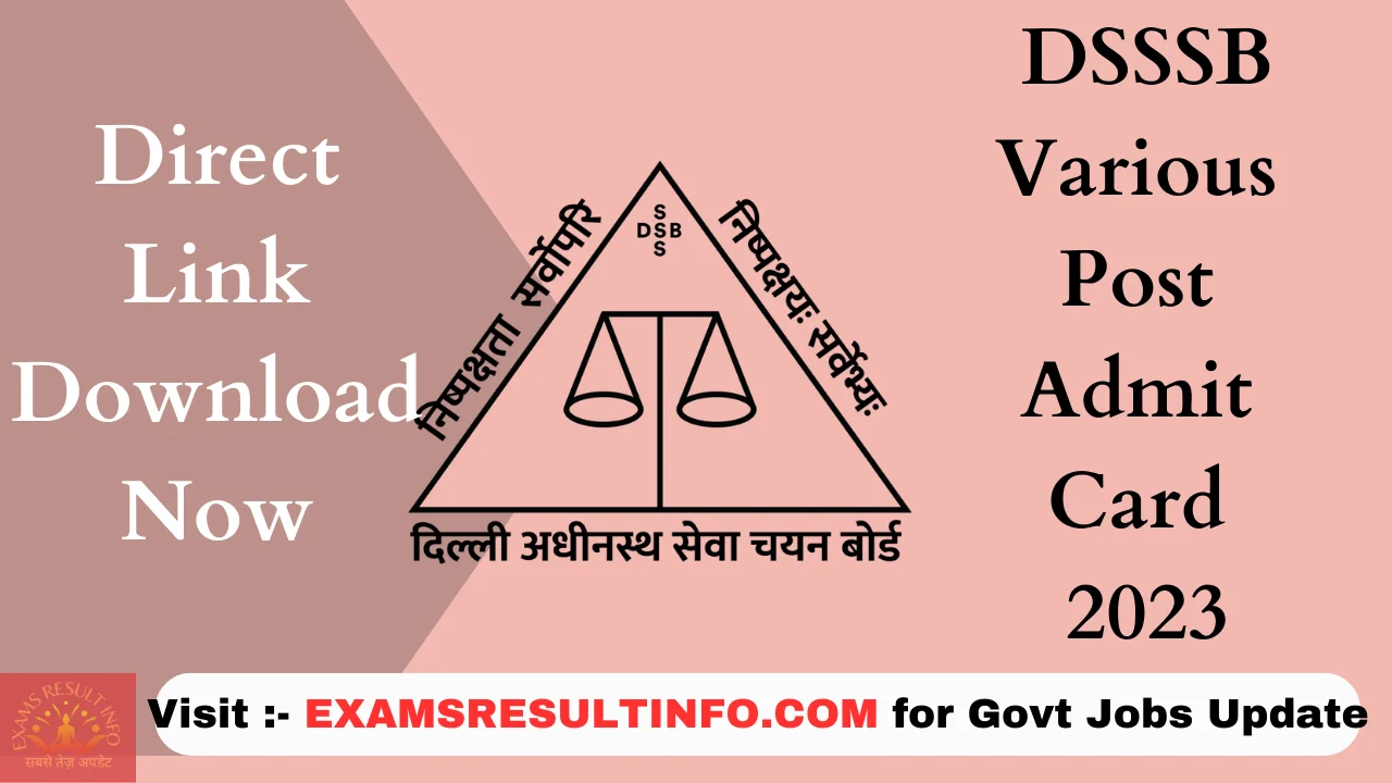 DSSSB-Admit-Card-2023