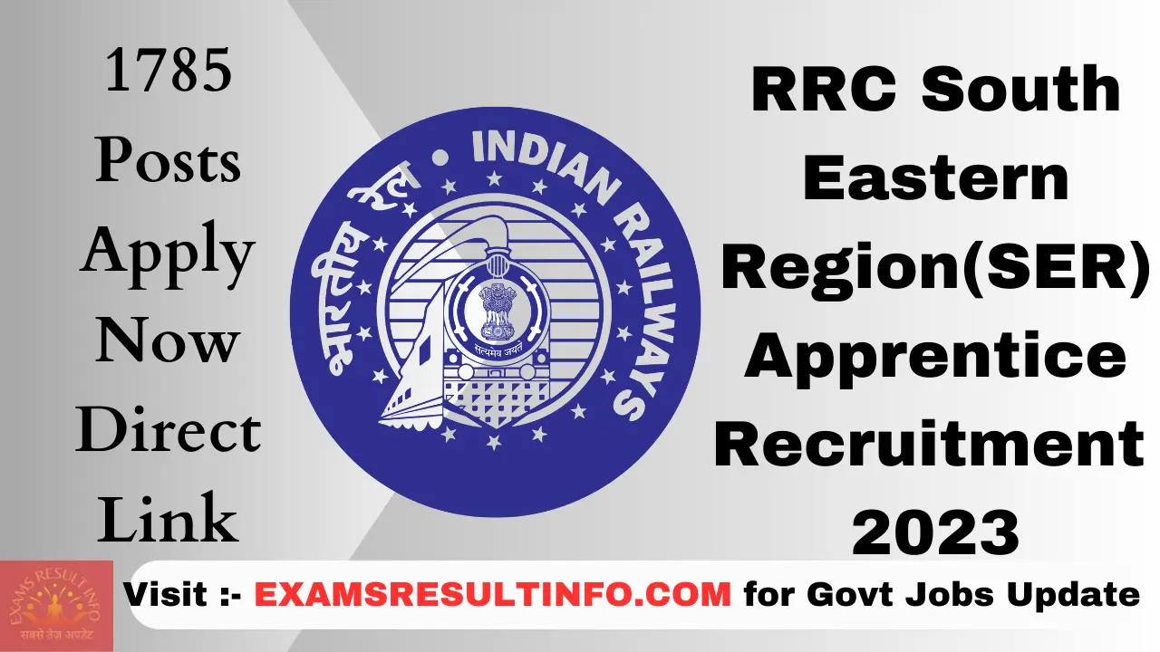 RRC SER Apprentice Recruitment 2023-1785 Post, Apply Now, Notification OUT