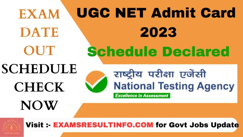UGC NET Admit Card 2023