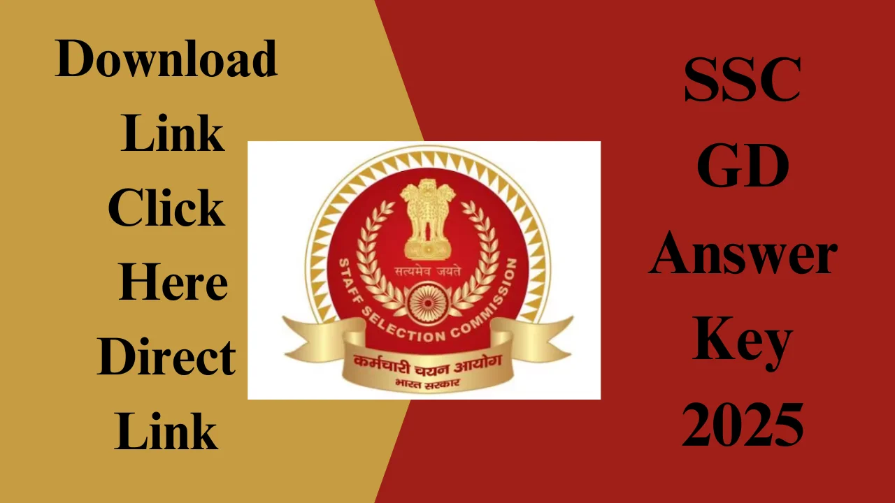 SSC GD Answer key 2025